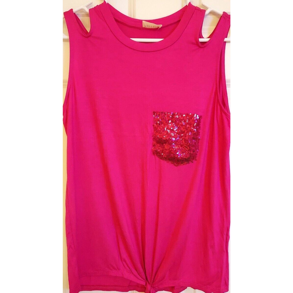 NEW BIBI's Women's Sleeveless Top Size-S Fuchsia
